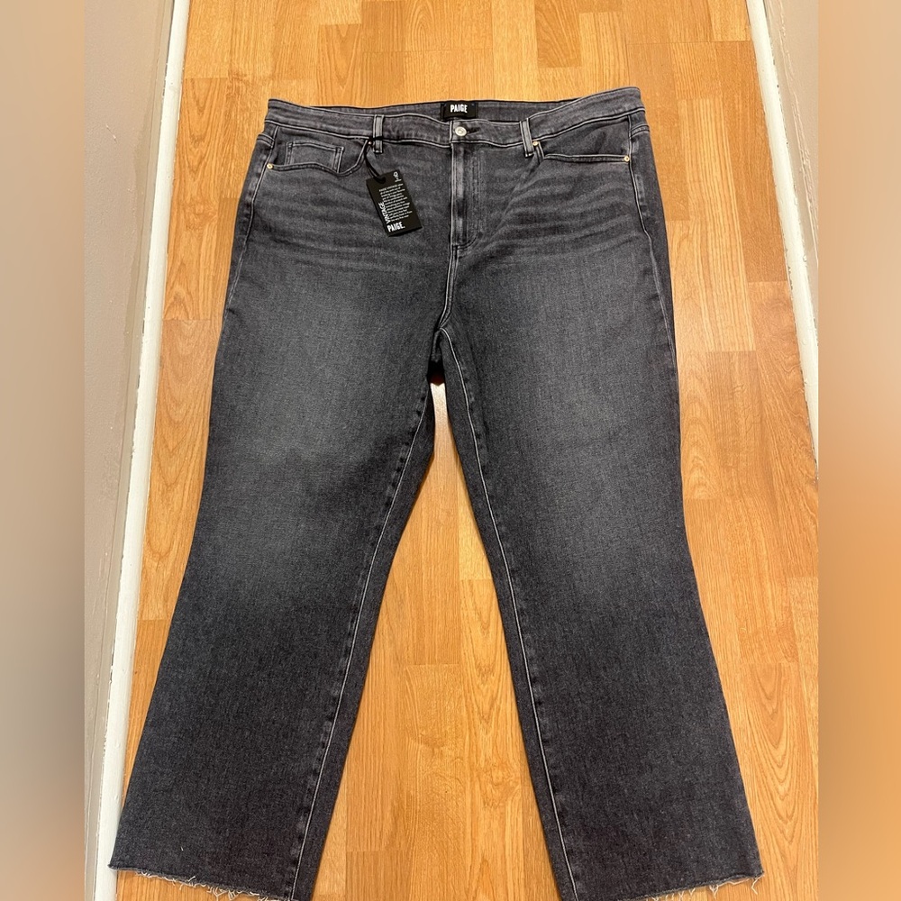 PAIGE Women’s Cindy High Rise Straight Leg Jeans – Size 22W